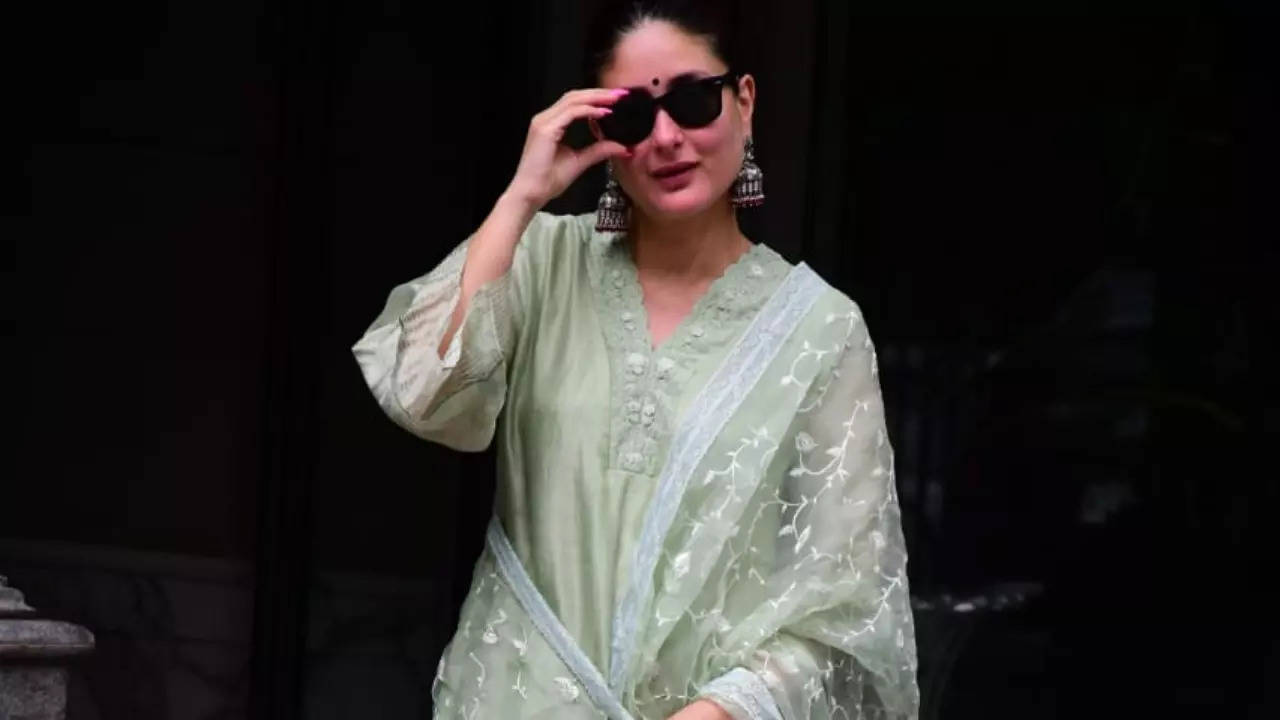 Kareena Kapoor  mints defines elegance in Rs 22,800 organza kurta set as she steps out in the city